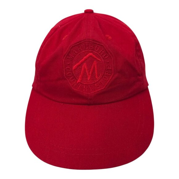 Marlboro Country Store Patch Logo Strapback Cap Trucker Baseball Embroidered Hat - Picture 9 of 14